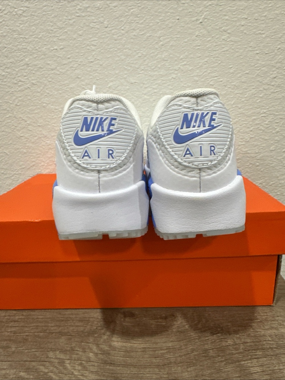 Nike White and Periwinkle Blue Air Max Style Sneakers - Picture 2 of 5